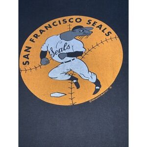 San Francisco Seals Pacific Coast League Baseball Black T Shirt Red Jacket XL